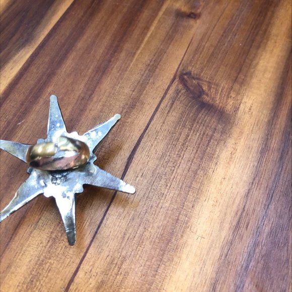 Blue Star Ring, Afghan Massive Ring, Stone Ring, Boho Ring, Vintage Ring, Kuchi - Picture 9 of 9